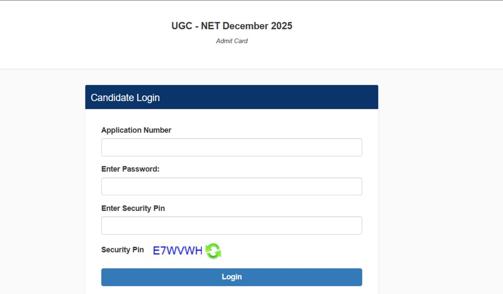 UGC NET Hall Ticket 2025 OUT